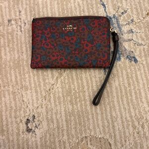 Coach Multicolor Floral Wristlet